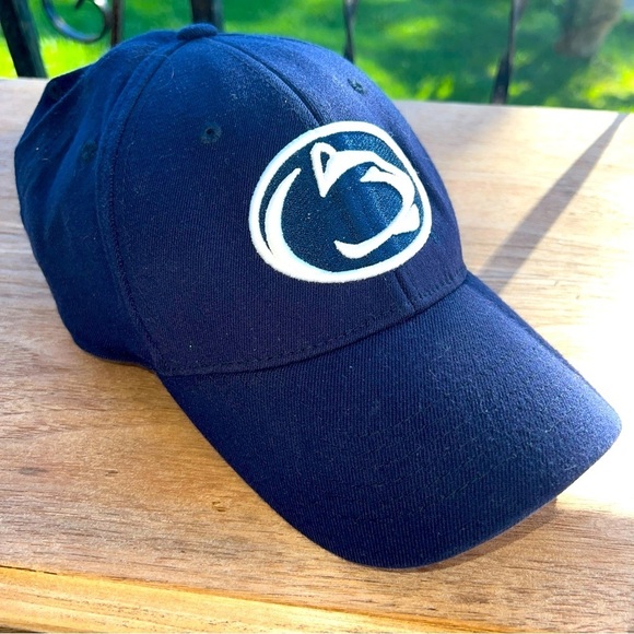 Penn State L/XL Fitted Navy Blue Top of the World Hat - Picture 1 of 6